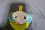 baby elephant wrist rattle/teether