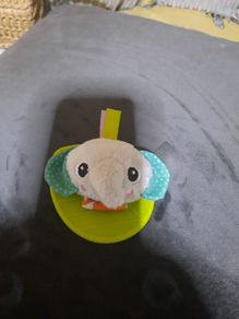 baby elephant wrist rattle/teether
