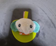 baby elephant wrist rattle/teether