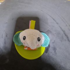baby elephant wrist rattle/teether