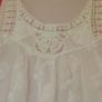 Velon white embroidered chiffon tunic size UK10 EU38 Postage included Image 2