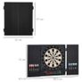 Electronic Dartboard Set, 27 Games Modes and 202 Variations, LED & 12 Soft Tip Darts and Cabinet to Storage, Ready-to-Play Multi-Game Option Darts Machine Image 3