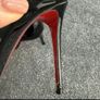 Christian Louboutin so Kate 100 black patent leather Image 7