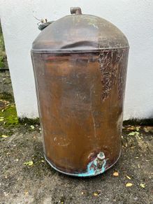 Copper hot water cylinder