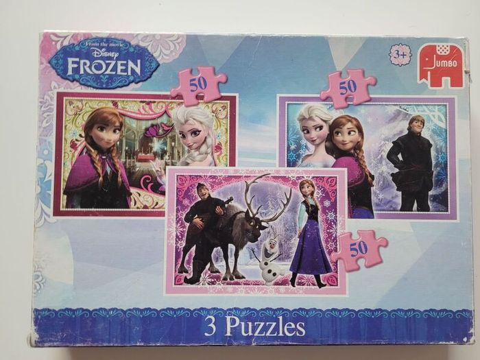 Disney Frozen 3x50 Jigsaw Puzzles 3+