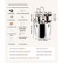 Alcohol Still, 13.2 Gal / 50 L Stainless Steel Water Alcohol Distiller with Copper Coil for Fast Cooling, Dual Condenser Distiller Kit with Secondary Distillation Image 2