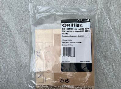 Nilfisk Vacuum Cleaner Original Dust Bags 1408618000 (GD910)