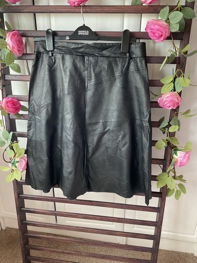 skirt Bnwt Aline black leather look skirt Relish brand eu 46 16/18