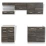 Kitchen Cabinet Unit 5 Pieces Wenge Look Image 3