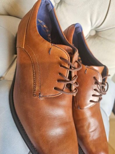 Ted Baker Mens Brown Leather Dress Shoes