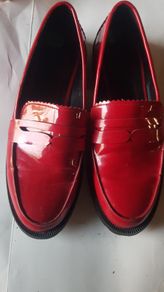 Red Bershka Loafers Size 4