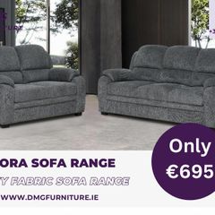 New 3+2 Grey Tora Fabric Sofa Range