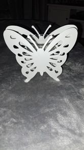White Butterfly Tealight Holder