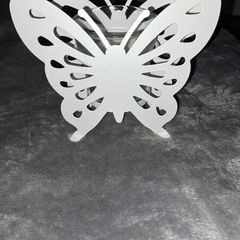 White Butterfly Tealight Holder