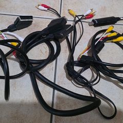 Selection of scart wires and cables