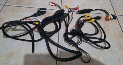 Selection of scart wires and cables