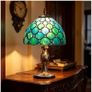 Stained Glass Table Lamp, Vintage Image 5