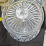 Beautiful Large Crystal Lidded Biscuit Barrel Image 2