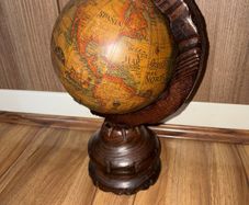 Vintage Wooden Desk Globe
