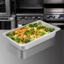 6 Pack Full Size Steam Table Pans - 13L Capacity - Stainless Steel - Deep Design 20.9 x 12.8 x 3.9 Inch Image 7