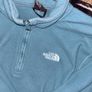 The North Face 100 Glacier 1/4 Zip Fleece Medium Ice Blue Image 2