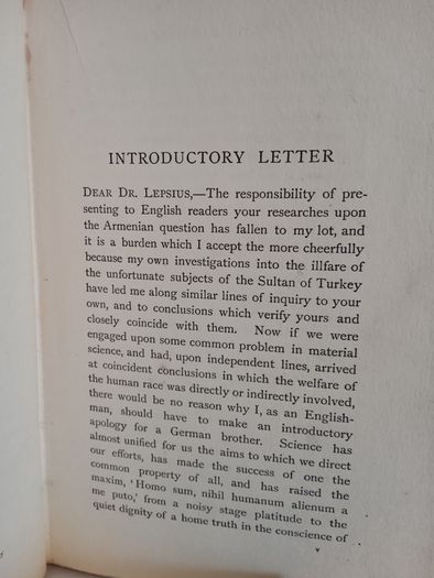 Armenia and Europe: An Indictment by Johannes. Edited by j. Rendel Harris (HQ97)