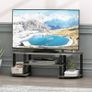 Turn-S-Tube Wide TV Entertainment Center, TV Unit, TV Stand, French Oak/Black, 120 (W) x 40 (H) x 34 (D) cm Image 2