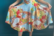 Multicoloured swing dress. Size S