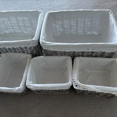Six ined Baskets