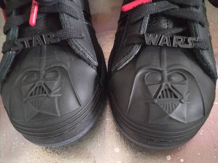 Adidas Superstar Star Wars Darth Vader Trainers Very Very Rare New Boxed