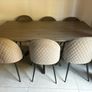 Grey Dining Table and Chairs Image 2