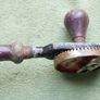 Vintage Stanley Red Rusty Hand Drill Image 7