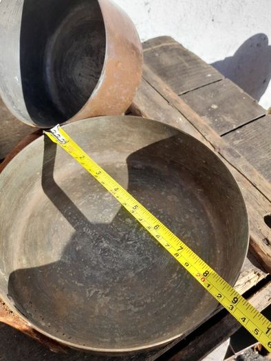 Vintage Copper Saucepans (3)