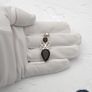 Vintage 925 Sterling Silver & Smoky Quartz Teardrop Scrollwork Pendant Image 9