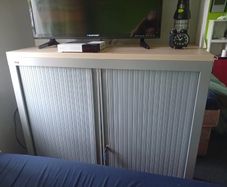 Tambour Door Cabinet