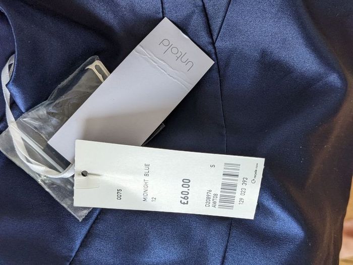 Brand new Untold strapless cocktail top