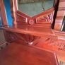 Vintage Mahogany Hall Stand with Mirror & Hooks Image 7