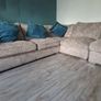 Stunning L-Shaped Corner Sofa with Matching Footstool - Excellent Condition Image 5