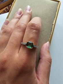 9ct Gold Green Tourmaline Ring