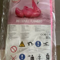Large inflatable flamingo