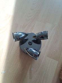 Round 3 light spotlight chrome