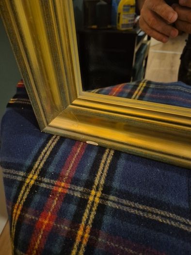 gold framed mirror