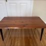 JYSK HALSKOV Style Coffee Table, Solid Wood Top, Black Legs Image 2