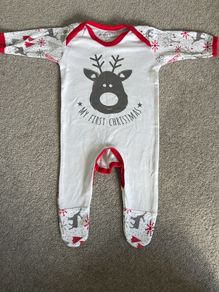Brand new: Stork and Co - 0-3 months - My First christmas outfit