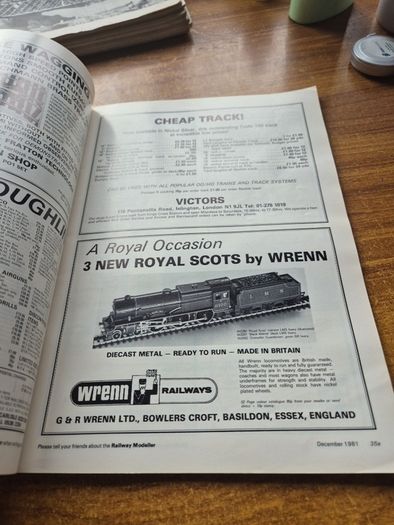 Rare Find: Vintage Railway Modellier December 1981.