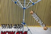 NEW SALE | Rotary Washing Line Foldable | 4 Arms 16M Large Drying Area | Free Standing Aluminium Camping Clothes Airer