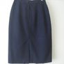 Vintage Navy Business Style Skirt. Image 2