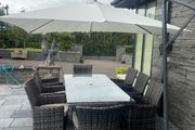 Beautiful Quality Garden Patio Parasol - Umbrella In Fabulous Condition - Can Deliver