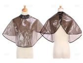 Professional Hairdressing Cape Gown Washing Waterproof - BLACK Translucent