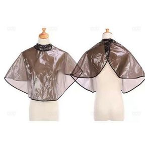 Professional Hairdressing Cape Gown Washing Waterproof - BLACK Translucent
